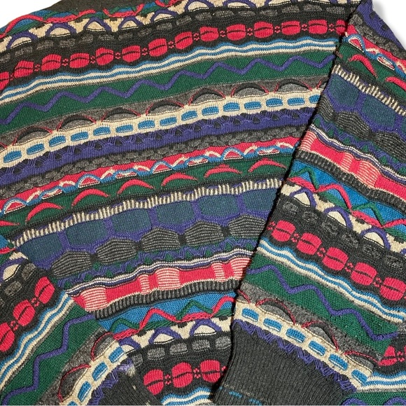 Vintage 3D Knit Coogie Style Cardigan - Picture 4 of 6